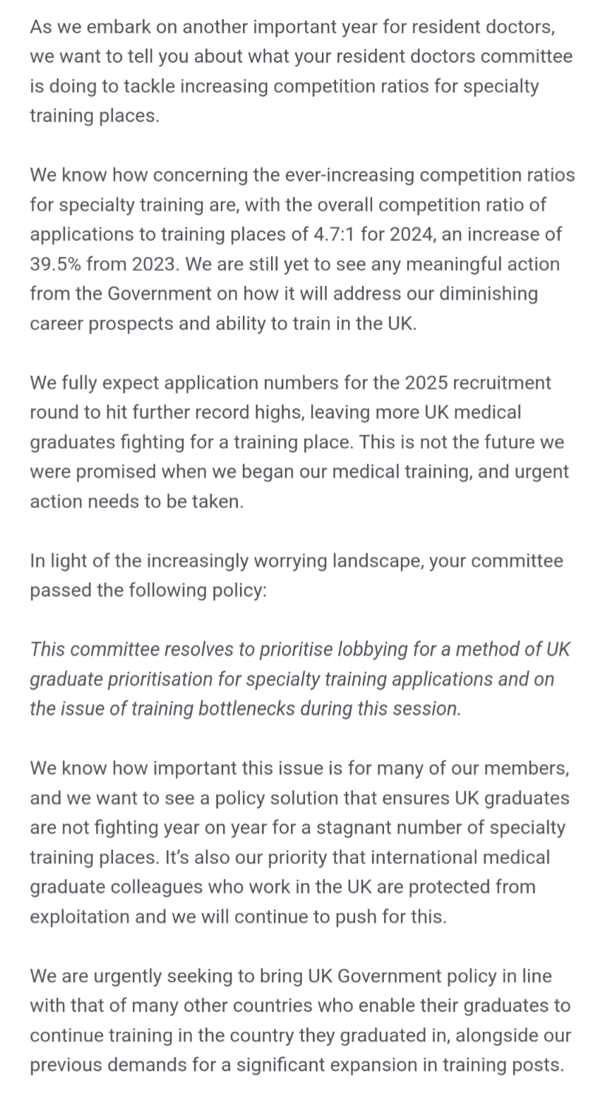 BMA policy